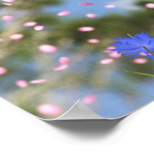 April Duschen drucken Poster (Ecke)