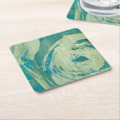 April - Duschen II Rechteckiger Pappuntersetzer (angewinkelt)