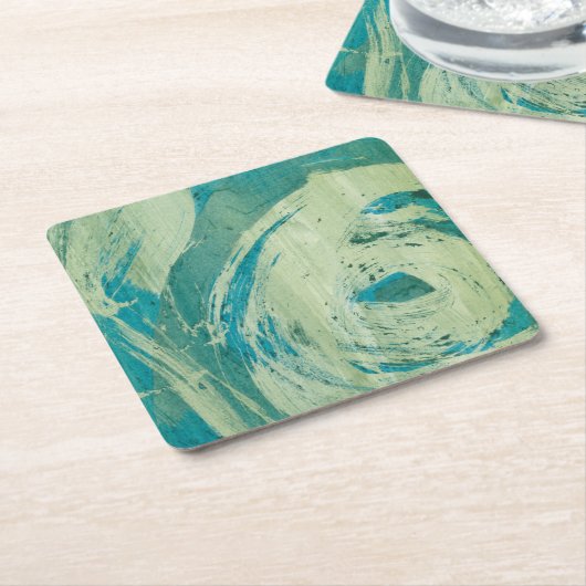 April - Duschen II Rechteckiger Pappuntersetzer (angewinkelt)