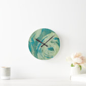 April - Duschen II Runde Wanduhr (Zuhause)