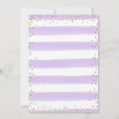 April Duschen Kinderdusche Einladung Lilac Lila (Rückseite)