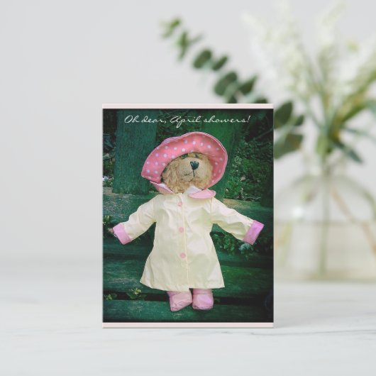 April Duschen Postkarte (Stehend Vorderseite)