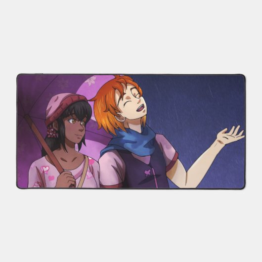 April Duschen Schreibtischunterlage (Vorderseite)