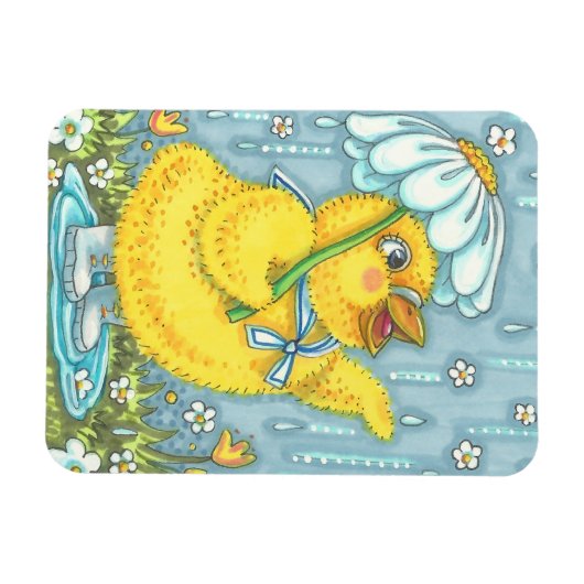 APRIL DUSCHEN SPRING CHICK MAGNET Rectangle (Horizontal)