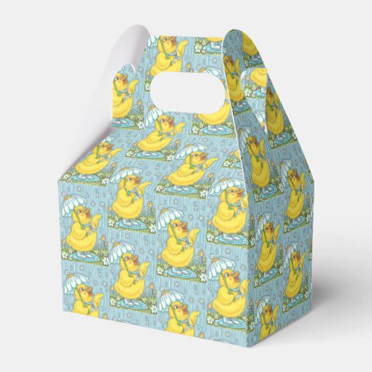 APRIL DUSCHEN, SPRING EASTER CHICK GABLE FAVOR BOX GESCHENKSCHACHTEL (Rückseite)