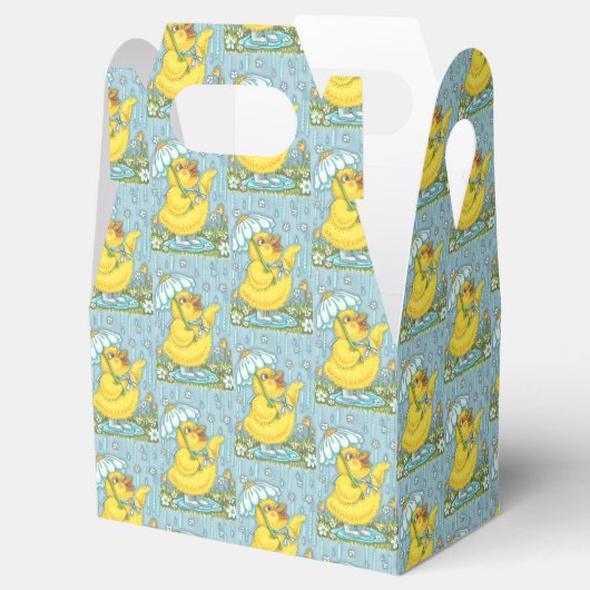 APRIL DUSCHEN, SPRING EASTER CHICK GABLE FAVOR BOX GESCHENKSCHACHTEL (Geöffnet)