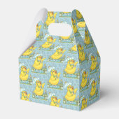 APRIL DUSCHEN, SPRING EASTER CHICK GABLE FAVOR BOX GESCHENKSCHACHTEL (Vorderseite)