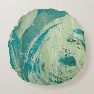 April duscht II Rundes Kissen