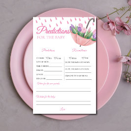 April Duwers Baby Shower Predictions Spiel