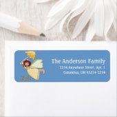 April Engel der MonatsRücksendeadressen-Aufkleber (Insitu)