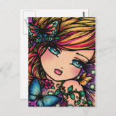 April Fairy Postcard Postkarte (Vorne/Hinten)