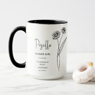 April Flower Girl   Daisy Birth Blume Tasse
