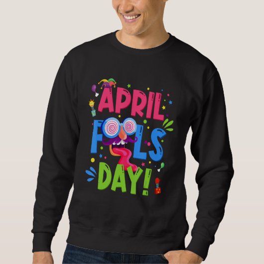 April Fool's Day 1. April Joke Pranks Kinder Junge Sweatshirt (Vorderseite)