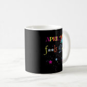 April Fool's Day 1. April Prank Prankster Narren M Kaffeetasse (VorderseiteRechts)