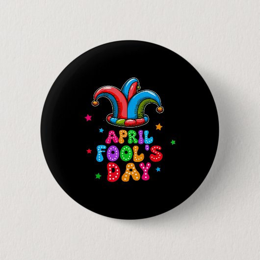 April Fool's Day April 1st Prank Joke Funny Gift Button (Vorderseite)