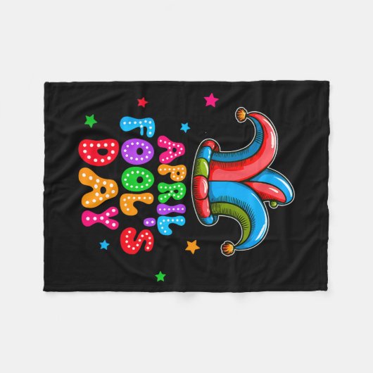 April Fool's Day April 1st Prank Joke Funny Gift  Fleecedecke (Vorderseite (Horizontal))