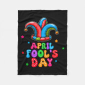 April Fool's Day April 1st Prank Joke Funny Gift  Fleecedecke (Vorderseite)