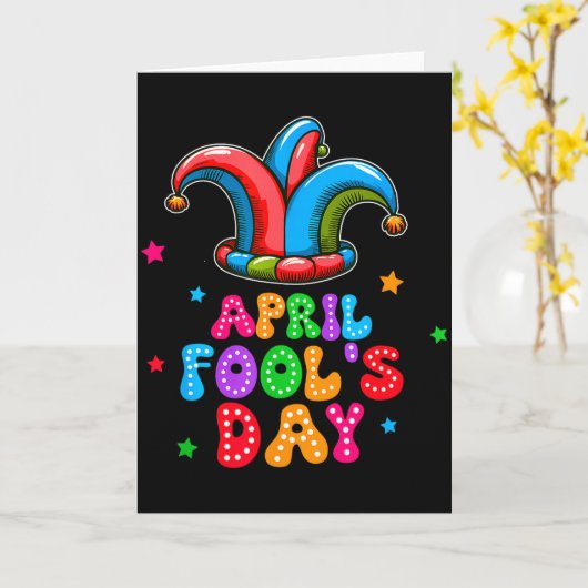 April Fool's Day April 1st Prank Joke Funny Gift  Karte (Gelbe Blume)