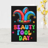 April Fool's Day Beauty Fool Day April 1st Prank J Karte (Gelbe Blume)