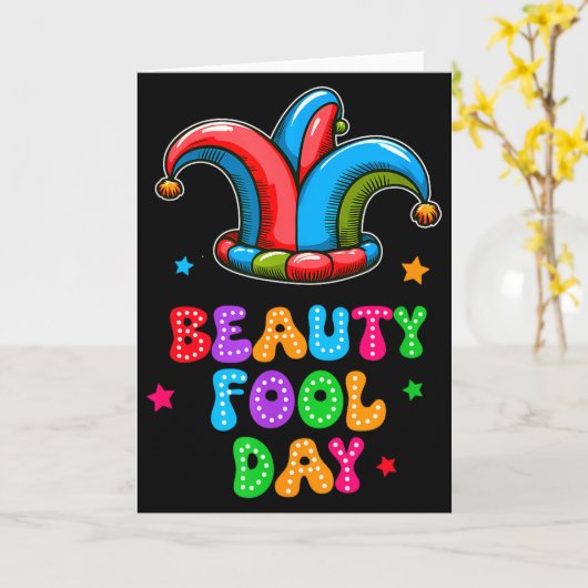 April Fool's Day Beauty Fool Day April 1st Prank J Karte (Gelbe Blume)