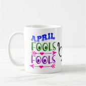 April Fool's Day Fools Mustache & Glasses Kaffeetasse (Links)