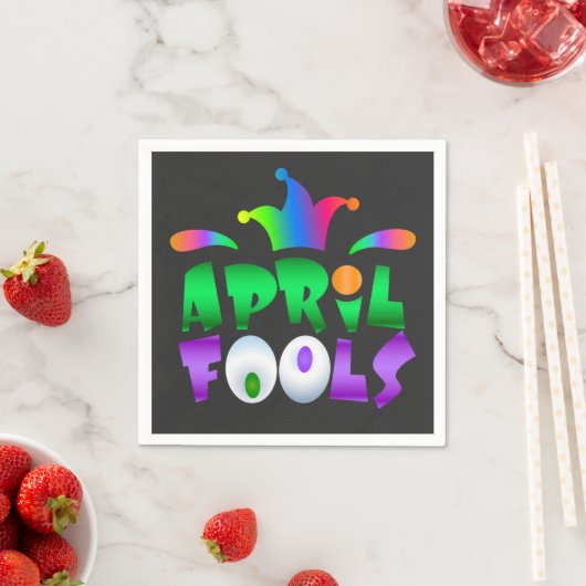 April Fools Day Funny Modern Jester Serviette (Beispiel)
