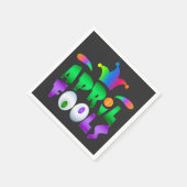 April Fools Day Funny Modern Jester Serviette (Ecke)