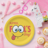 April Fool's Day Happy Funny Face | Urlaub Pappteller (Party)