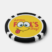 April Fool's Day Happy Funny Face | Urlaub Pokerchips (Einzeln)