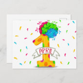 April Fools Day Postkarte (Vorne/Hinten)