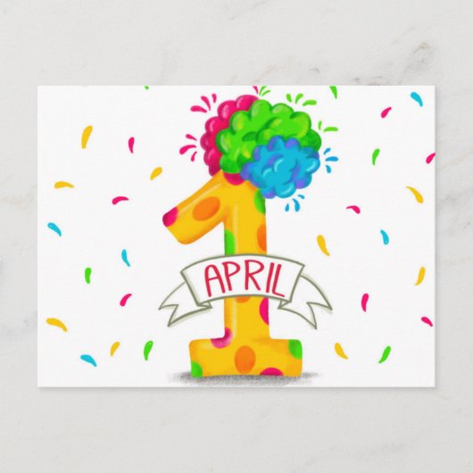 April Fools Day Postkarte (Vorderseite)