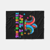 April Fool's Day Trust April 1st Prank Joke Gift  Fleecedecke (Vorderseite (Horizontal))