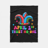 April Fool's Day Trust April 1st Prank Joke Gift Fleecedecke (Vorderseite)