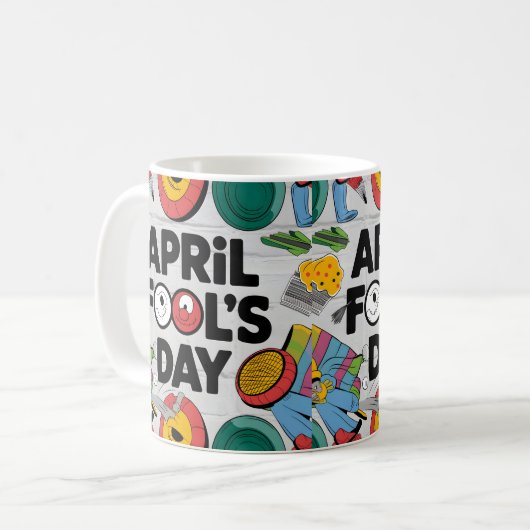 April Fools' Mischief Kaffeetasse (Vorderseite Links)