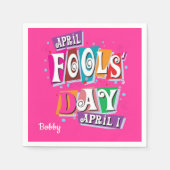 April Fools Paper Napkins Serviette (Vorderseite)