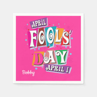 April Fools Paper Napkins Serviette