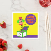 April Fools Paper Napkins Serviette (Beispiel)