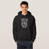 April Fool's Zitat Hallo April Cool April Fool's Hoodie (Vorne ganz)