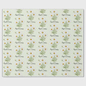 April-Gänseblümchen-Blumen Geschenkpapier (Flach)