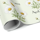 April-Gänseblümchen-Blumen Geschenkpapier (Rolleneckpunkt)