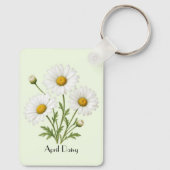 April Gänseblümchen  Schlüsselanhänger (Rückseite)