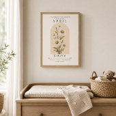 April-Geburtsblume Gänseblümchen Poster