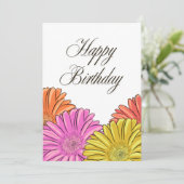 April-Geburtsblumen-Design Karte (Stehend Vorderseite)