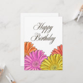 April-Geburtsblumen-Design Karte (Vorderseite/Rückseite Beispiel)