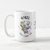 APRIL Geburtsmonat Blume Christlicher Individuelle Kaffeetasse (Links)