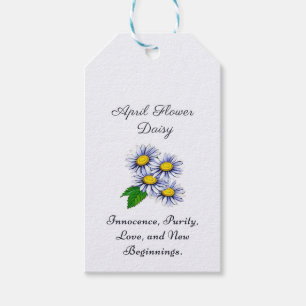April Geburtsmonat Blume Daisy Fresh Geschenkanhänger