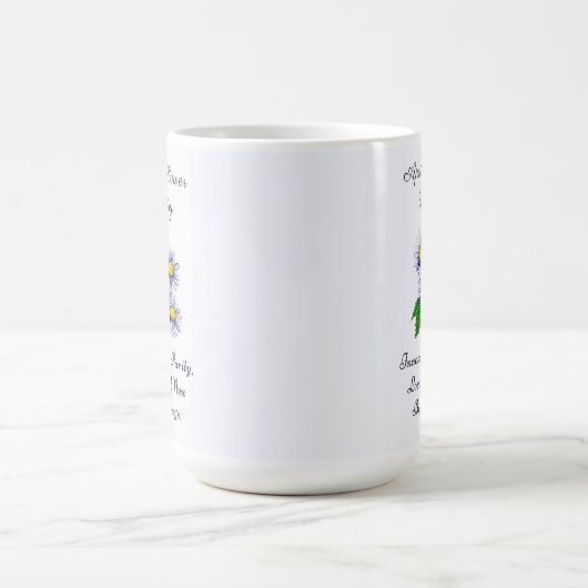 April Geburtsmonat Blume Daisy Fresh Kaffeetasse (Mittel)