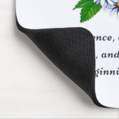 April Geburtsmonat Blume Daisy Fresh Mousepad (Ecke)