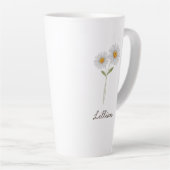 April Geburtsmonat Blume Daisy Milchtasse (Rechte Ecke)