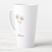 April Geburtsmonat Blume Daisy Milchtasse (Linke Ecke)